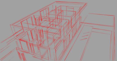 soyut mimari duvar kağıdı tasarımı, dijital konsept arkaplan