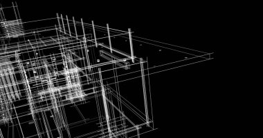 soyut mimari duvar kağıdı tasarımı, dijital konsept arkaplan
