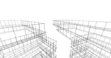 soyut mimari duvar kağıdı tasarımı, dijital konsept arkaplan