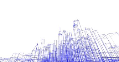 soyut mimari duvar kağıdı tasarımı, dijital konsept arkaplan