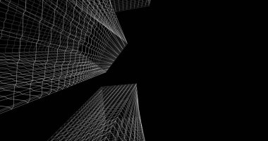 soyut mimari duvar kağıdı tasarımı, dijital konsept arkaplan