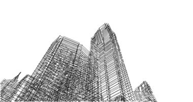 soyut mimari duvar kağıdı, dijital arkaplan