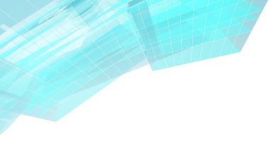 Mimari sanat konseptinde soyut çizgiler, minimum geometrik şekiller. 