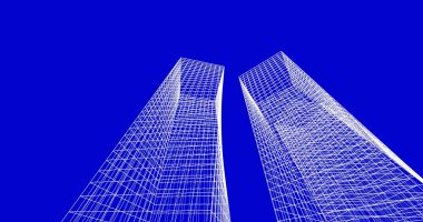 soyut mimari duvar kağıdı tasarımı, dijital konsept arkaplan