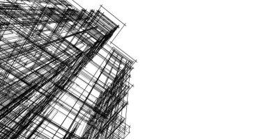 soyut mimari duvar kağıdı tasarımı, dijital konsept arkaplan