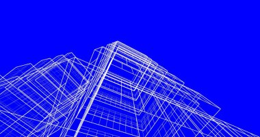 soyut mimari duvar kağıdı tasarımı, dijital konsept arkaplan