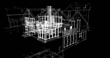 minimal geometrik şekiller, mimari çizgiler