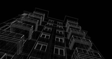 soyut mimari duvar kağıdı, dijital arkaplan