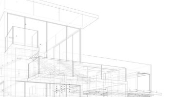 minimal geometrik mimari binalar tasarımı