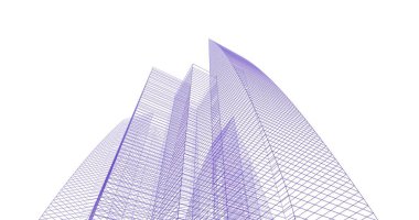 soyut mimari duvar kağıdı tasarımı, dijital konsept arkaplan