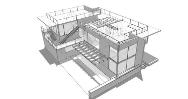 minimal geometrik mimari binalar tasarımı