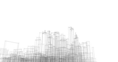 soyut mimari duvar kağıdı tasarımı, dijital konsept arkaplan