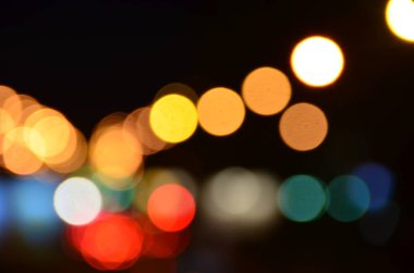 Bulanık şehir. Renkli soyut arkaplan