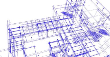 soyut mimari duvar kağıdı tasarımı, dijital konsept arkaplan