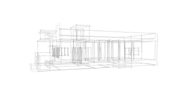 soyut mimari duvar kağıdı tasarımı, dijital konsept arkaplan