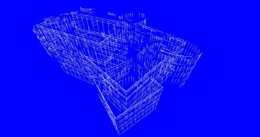 soyut mimari duvar kağıdı tasarımı, dijital konsept arkaplan