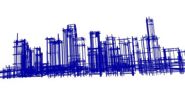 soyut mimari duvar kağıdı tasarımı, dijital konsept arkaplan