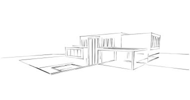 soyut mimari duvar kağıdı tasarımı, dijital konsept arkaplan