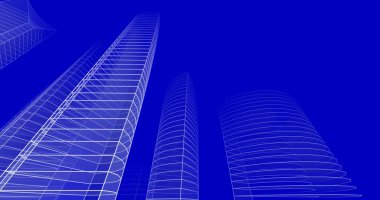 soyut mimari duvar kağıdı tasarımı, dijital konsept arkaplan