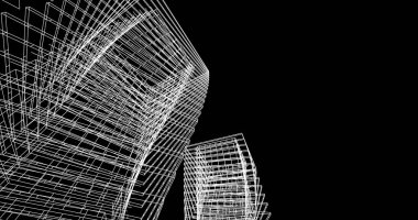 soyut mimari duvar kağıdı, dijital arkaplan