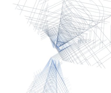 soyut mimari duvar kağıdı tasarımı, dijital konsept arkaplan