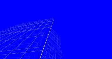 Mimari sanat konseptinde soyut çizgiler, minimum geometrik şekiller. 