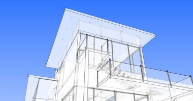 soyut mimari duvar kağıdı tasarımı, dijital konsept arkaplan