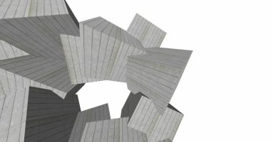 Arkaplanda mimari bina 3d illüstrasyon