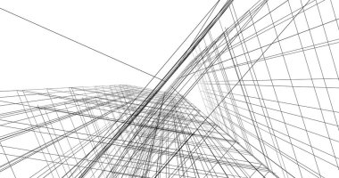 soyut mimari duvar kağıdı tasarımı, dijital konsept arkaplan