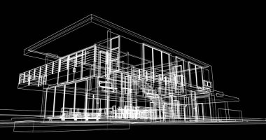 soyut mimari duvar kağıdı tasarımı, dijital konsept arkaplan