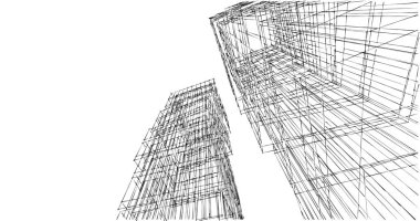 soyut mimari duvar kağıdı tasarımı, dijital konsept arkaplan