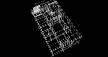 soyut mimari duvar kağıdı tasarımı, dijital konsept arkaplan