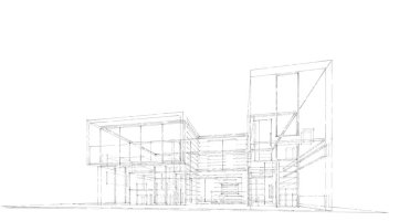 soyut mimari duvar kağıdı tasarımı, dijital konsept arkaplan