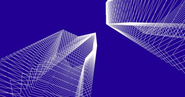 soyut mimari duvar kağıdı tasarımı, dijital konsept arkaplan