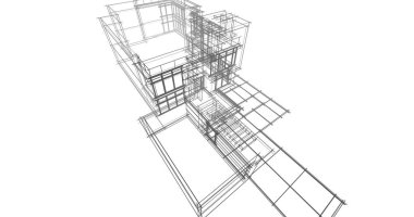 soyut mimari duvar kağıdı tasarımı, dijital konsept arkaplan
