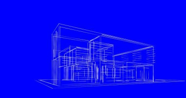 soyut mimari duvar kağıdı tasarımı, dijital konsept arkaplan