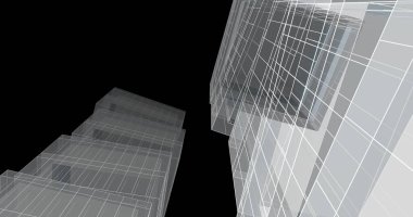 soyut mimari duvar kağıdı tasarımı, dijital konsept arkaplan