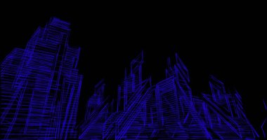 soyut mimari duvar kağıdı tasarımı, dijital konsept arkaplan