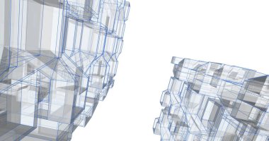 soyut mimari duvar kağıdı tasarımı, dijital konsept arkaplan