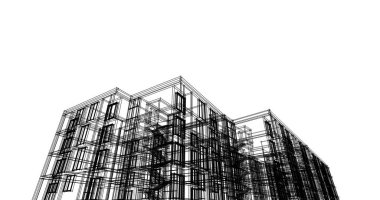 soyut mimari duvar kağıdı tasarımı, dijital konsept arkaplan