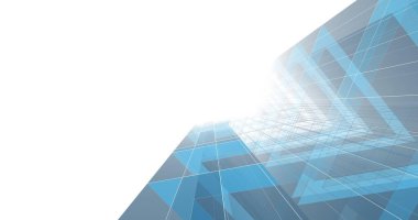 Arkaplanda mimari bina 3d illüstrasyon