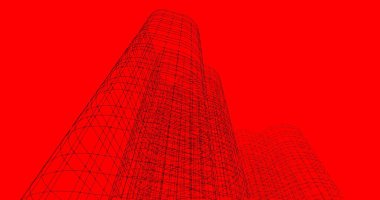 soyut mimari duvar kağıdı tasarımı, dijital konsept arkaplan