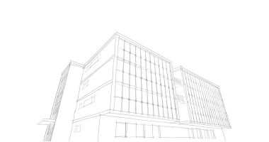 soyut mimari duvar kağıdı tasarımı, dijital konsept arkaplan