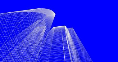 soyut mimari duvar kağıdı tasarımı, dijital konsept arkaplan