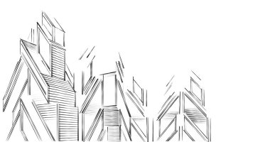 soyut mimari duvar kağıdı tasarımı, dijital konsept arkaplan