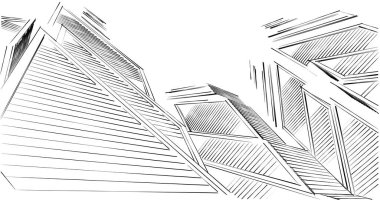 soyut mimari duvar kağıdı tasarımı, dijital konsept arkaplan