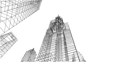 soyut mimari duvar kağıdı, dijital arkaplan