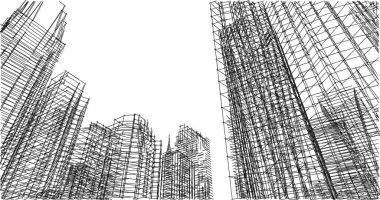 soyut mimari duvar kağıdı, dijital arkaplan