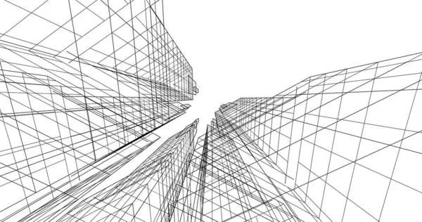 Абстрактный Архитектурный Дизайн Обоев Цифровой Концепт Фон — стоковое фото