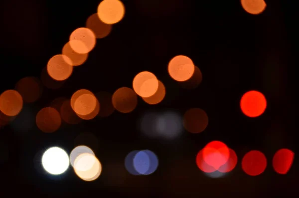 Blurred Abstract Lights Background City Night — Stock Photo, Image